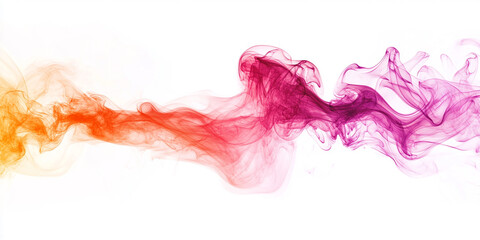 Fototapeta premium Colorful smoke in shades of pink and orange