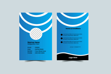 Modern Identity Card.Modern and minimalist id card template,Creative id card design for your company employee.
Vector id card template, Modern colorful icon collection.Abstract professional id card de