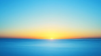 Fototapeta premium The background of dawn: The use of gradient tones symbolizes the nascent sunrise, representing a new beginning and a bright future.