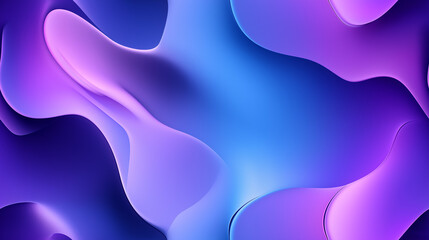 Abstract seamless pattern with fluid gradient waves in purple and blue tones. The futuristic design is smooth and flowing.
