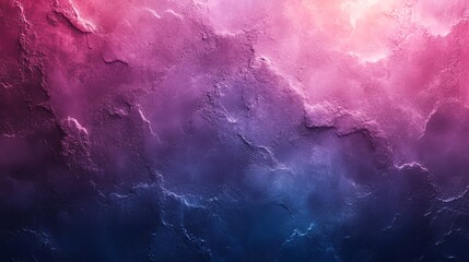 Fototapeta premium Abstract textured background with a vibrant color gradient shifting from deep blue to bright pink.
