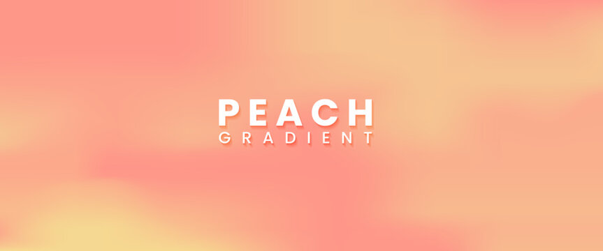 Beauty gradient color peach horizontal background