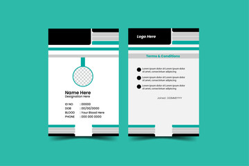 Modern Identity Card.Modern and minimalist id card template,Creative id card design for your company employee.
Vector id card template, Modern colorful icon collection.Abstract professional id card de