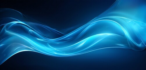 Obraz premium abstract blue wave background