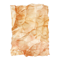 Obraz premium Wrinkled Watercolor Paper with Warm Tones and Textured Surface.