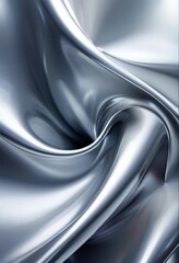 Obraz premium close up silver fabric