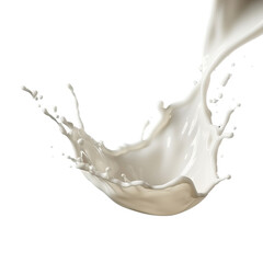 Dynamic Milk Splash Creating Ripples and Droplets in Motion