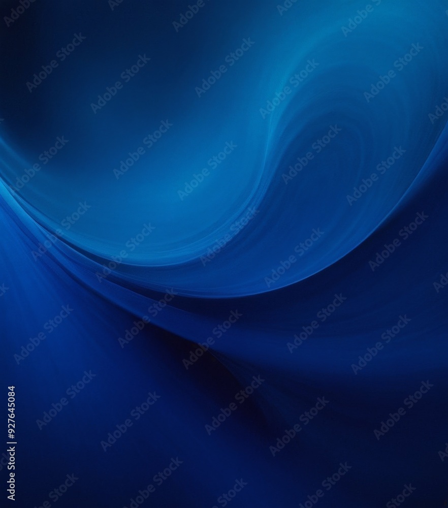 Poster blue background with swirl pattern