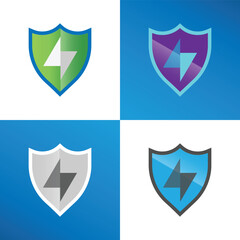 security  logo shield icon emblem vector