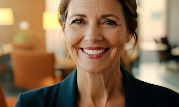 Confident Insurance Agent in Modern Office