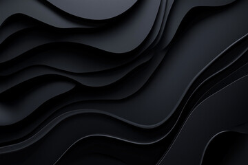 Obraz premium Abstract Black Wave Geometry background
