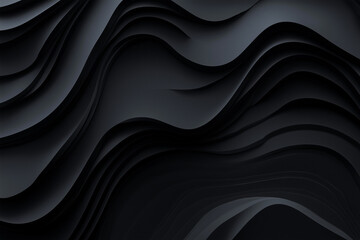 Fototapeta premium Abstract Black Wave Geometry background