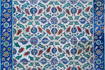 Eyüp Sultan Mosque tiles, Istanbul, Turkey