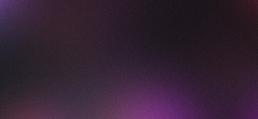 Dark Gradient Background With Vibrant Pink And Purple Hues, Enhanced With Noise Texture, Design Banner Backdrop
