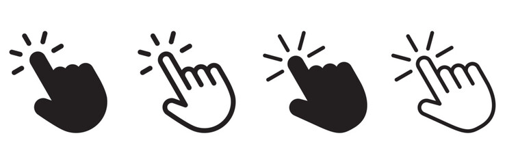 hand click cursor icon