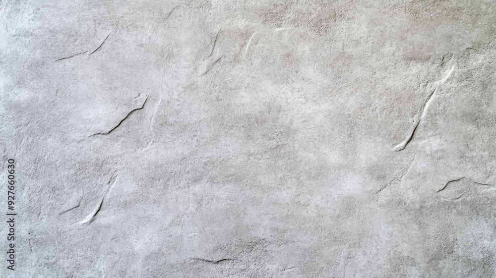 Poster angled shot of a rough concrete wall with irregular patterns and stains varied gray shades with subt
