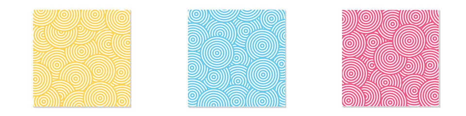 Background pattern seamless circle abstract colorful pastel colors. Summer background design.