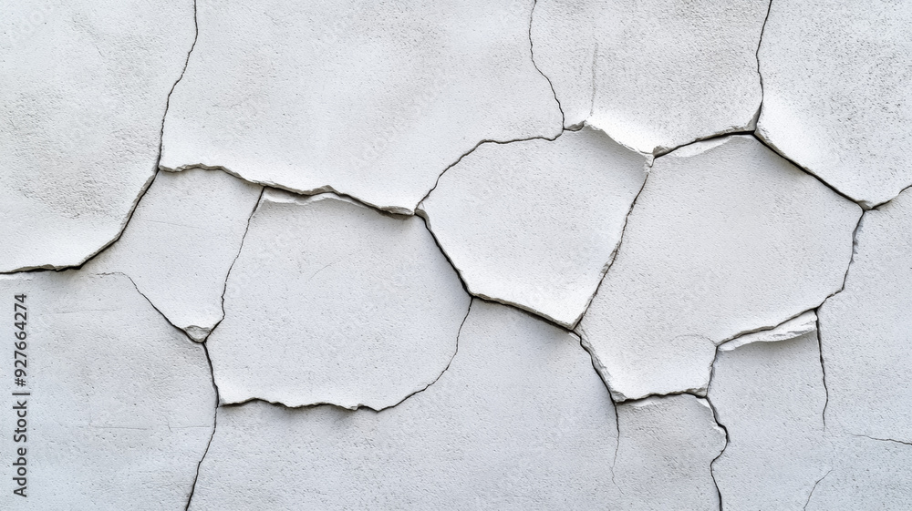 Aufkleber isolated concrete wall texture on a white background rough surface with chipped edges and small impe