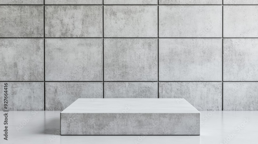 Aufkleber isolated plain concrete wall background on a white gradient backdrop light gray tones with a smooth 