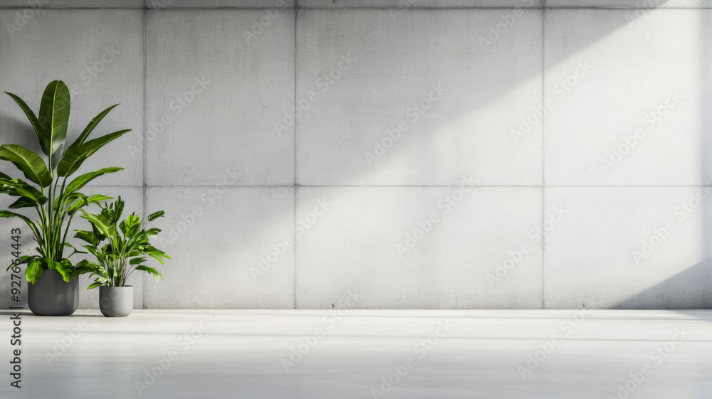 Aufkleber isolated plain concrete wall background on a white gradient backdrop light gray tones with a smooth 