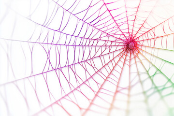 Obraz premium The abstract colure spider web as wallpaper background illustration