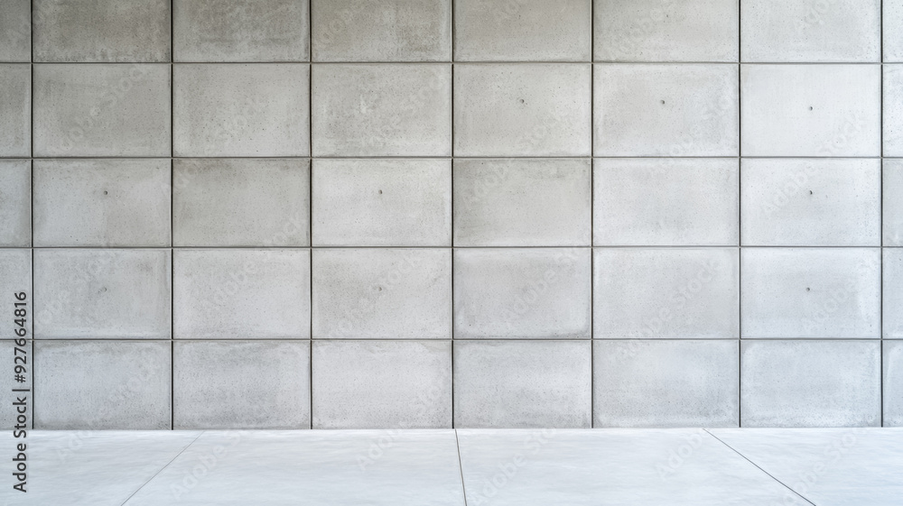 Poster minimalist closeup of a smooth concrete wall with barely noticeable texture faint gray tones clean a