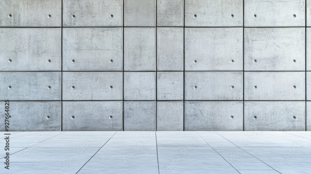Poster minimalist closeup of a smooth concrete wall with barely noticeable texture faint gray tones clean a