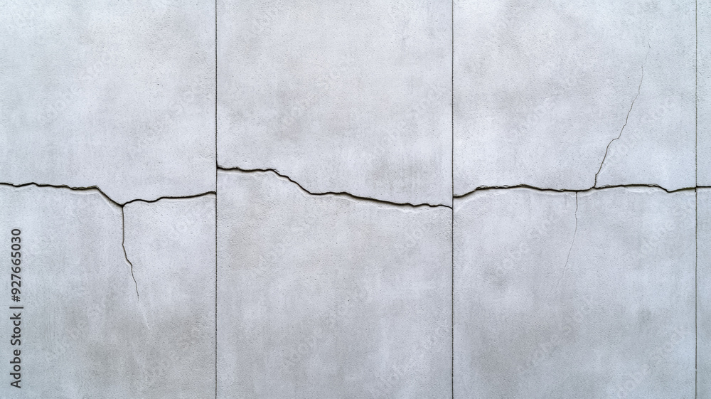 Poster overhead shot of a concrete wall surface with subtle gradients and fine hairline cracks muted gray t