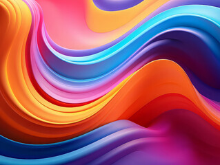 Obraz premium Eyecatching Flowing neon lights internet digital abstract background