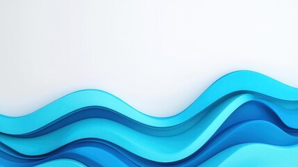 Prosperity wave, economic growth, investment trends, 3D illustration