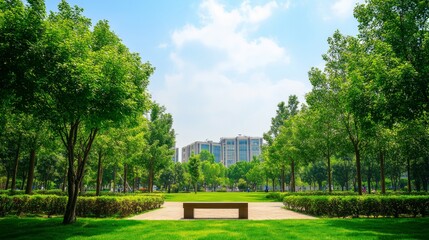 Campus landscape background: With the beautiful campus landscape as the background, such as green trees, flowers, buildings, etc., to show the beauty and vitality of the school