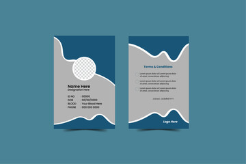 Modern Identity Card.Modern and minimalist id card template,Creative id card design for your company employee.
Vector id card template, Modern colorful icon collection.Abstract professional id card de