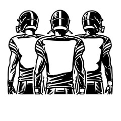 Football three players Svg png, custom football png, football designs, football png, football svg, svg football, Two Football Players Svg
