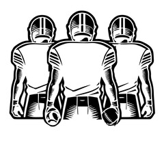 Football three players Svg png, custom football png, football designs, football png, football svg, svg football, Two Football Players Svg
