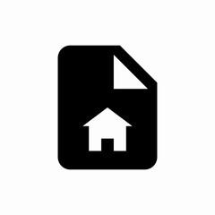 house estate property contract deal icon