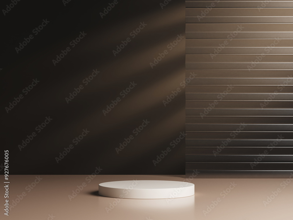 Aufkleber 3d background products display podium scene with geometric platform. background 3d rendering with po