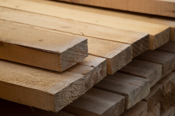 Edged boards.Building material.The material is made of wood
