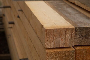 Edged boards.Building material.The material is made of wood
