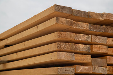 Edged boards.Building material.The material is made of wood