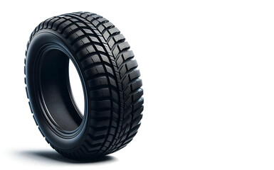 car wheel isolated on white background