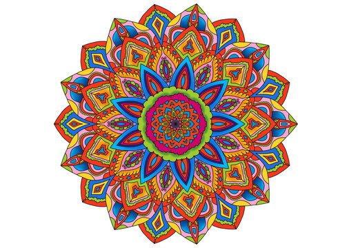 colorful madala background icon for carpet and other , madala flowers 