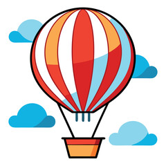 Hot Air Balloon Vector Design