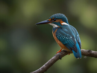 Fototapeta premium kingfisher on branch