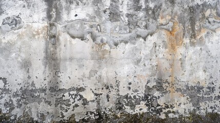 Concrete wall with water stain