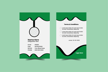 Modern Identity Card.Modern and minimalist id card template,Creative id card design for your company employee.
Vector id card template, Modern colorful icon collection.Abstract professional id card de