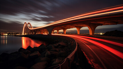 Light Trails on PIK 2 Bridge