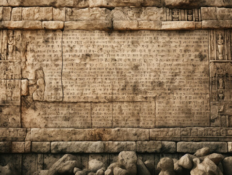 Attractive Stone scripture at gortyna crete