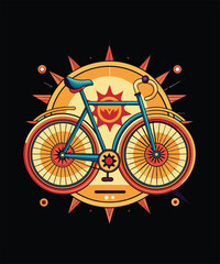 Fototapeta premium Colorful Summer T-shirt Vector Design