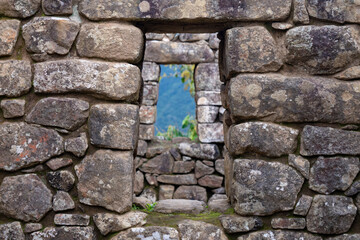 stone wall window
