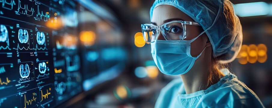 Patient using a digital platform to monitor post-surgery recovery metrics, clean and informative interface, [health recovery, medical tech].